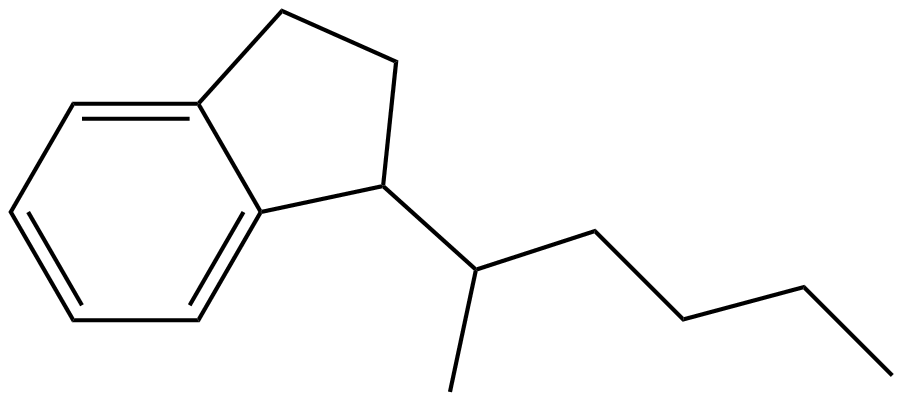 Image of 2,3-dihydro-1-(1-methylpentyl)-1H-indene