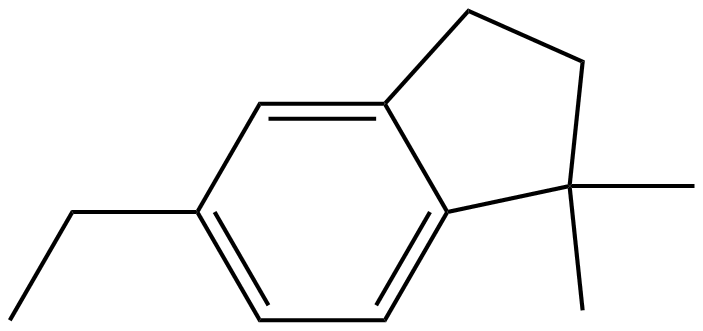 Image of 2,3-dihydro-1,1-dimethyl-5-ethyl-1H-indene