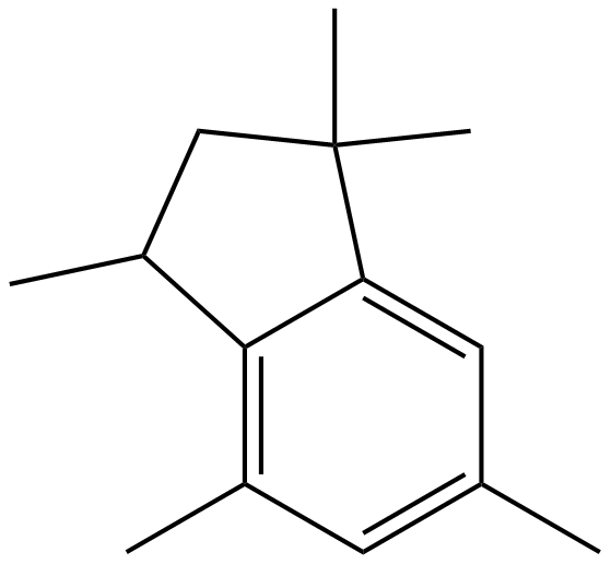 Image of 2,3-dihydro-1,1,3,4,6-pentamethyl-1H-indene