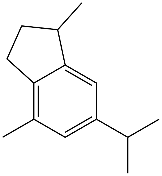 Image of 2,3-dihydro-1,4-dimethyl-6-(1-methylethyl)-1H-indene