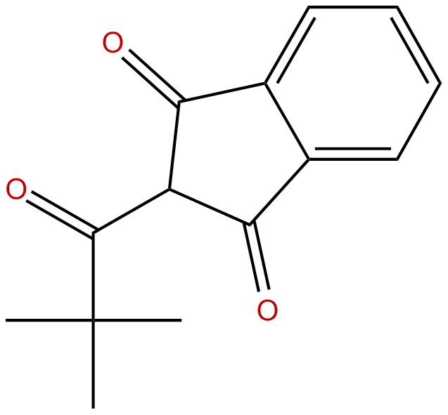 Image of 2,3-dihydro-2-(2,2-dimethyl-1-oxopropyl)-1H-indene-1,3-dione