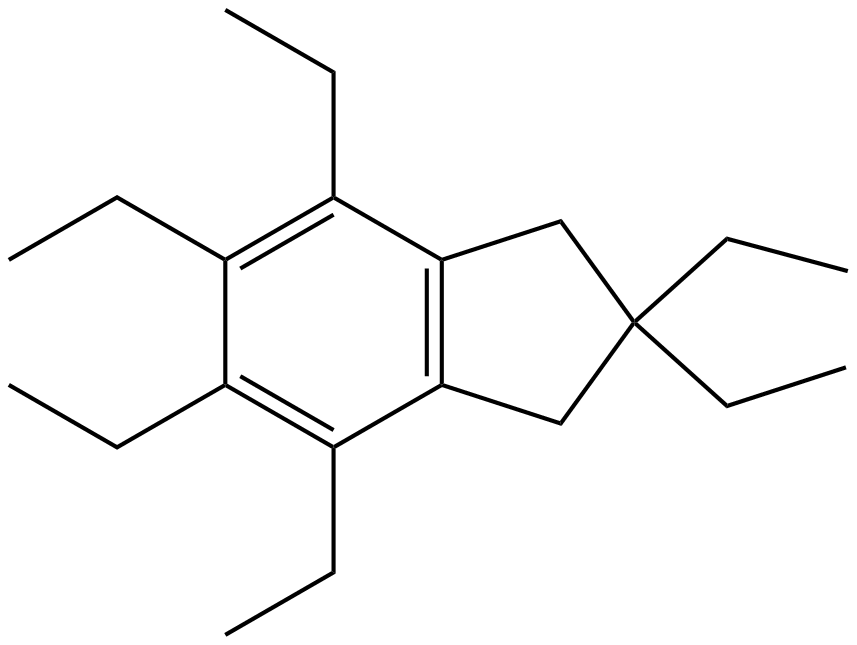 Image of 2,3-dihydro-2,2,4,5,6,7-hexaethyl-1H-indene