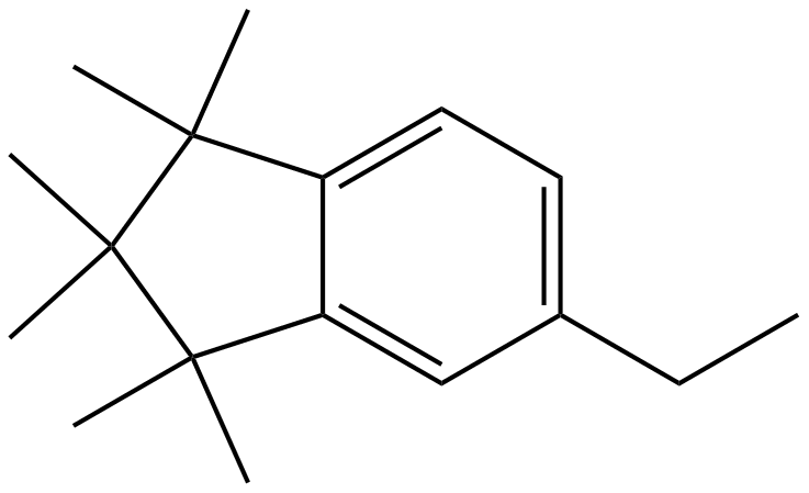 Image of 2,3-dihydro-5-ethyl-1,1,2,2,3,3-hexamethyl-1H-indene