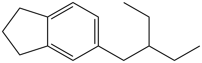Image of 2,3-dihydro-5-(2-ethylbutyl)-1H-indene