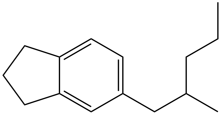 Image of 2,3-dihydro-5-(2-methylpentyl)-1H-indene
