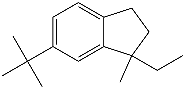 Image of 2,3-dihydro-6-(1,1-dimethylethhyl)-1-ethyl-1-methyl-1H-indene