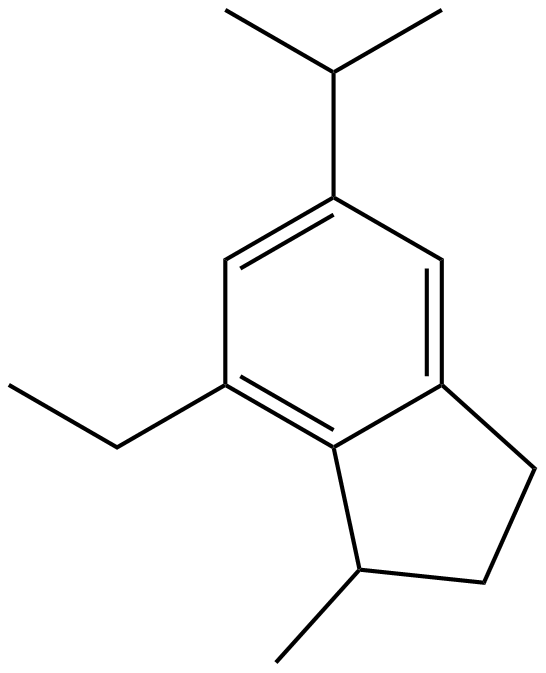 Image of 2,3-dihydro-7-ethyl-1-methyl-5-(1-methhlethyl)-1H-indene