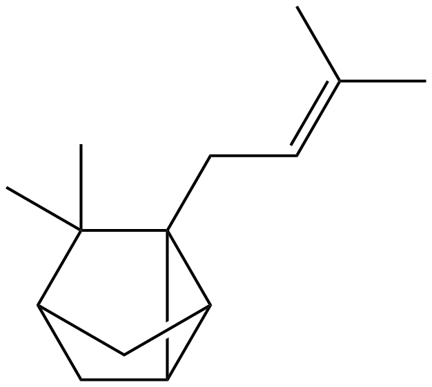 Image of 2,3-dimethyl-2-(4-methyl-3-pentenyl)tricyclo[2.2.1.02,6]heptane