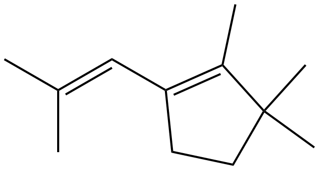 Image of 2,3,3-trimethyl-1-(2-methyl-1-propenyl)cyclopentene