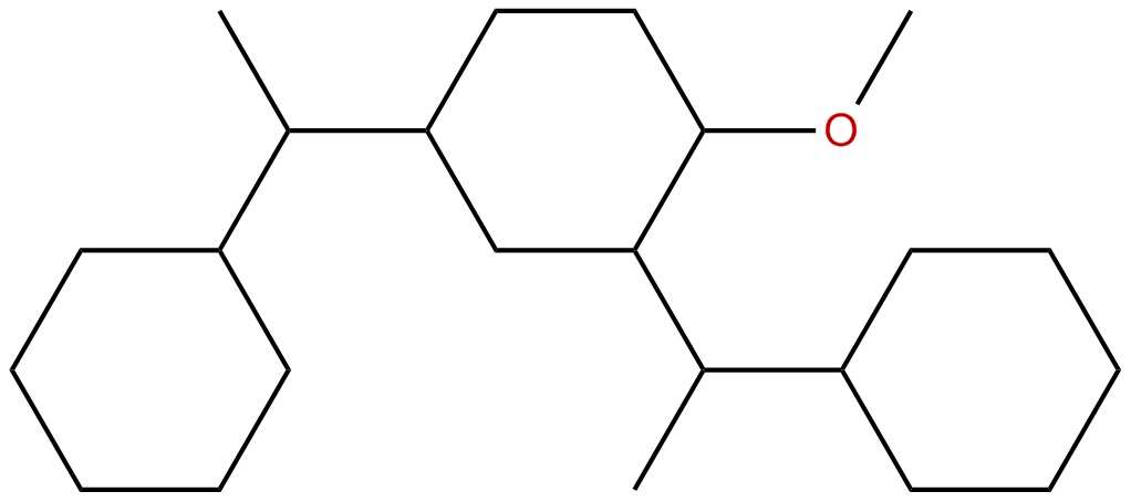 Image of 2,4-bis(.alpha.-cyclohexylethyl)cyclohexyl methyl ether