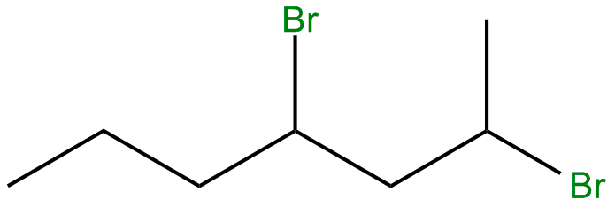 Image of 2,4-dibromoheptane