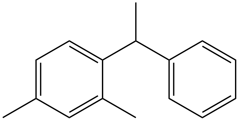 Image of 2,4-dimethyl-1-(1-phenylethyl)benzene