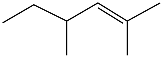 Image of 2,4-dimethyl-2-hexene