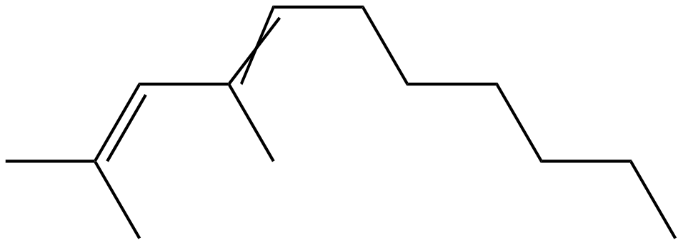 Image of 2,4-dimethyl-2,4-undecadiene