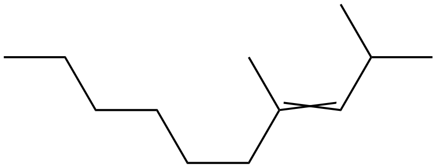 Image of 2,4-dimethyl-3-decene