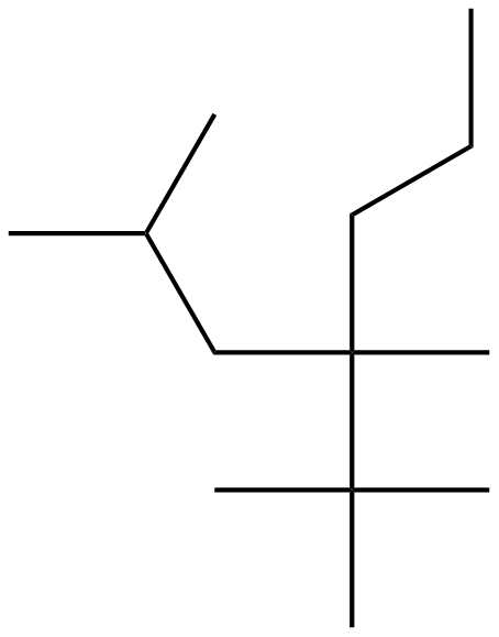 Image of 2,4-dimethyl-4-(1,1-dimethylethyl)heptane