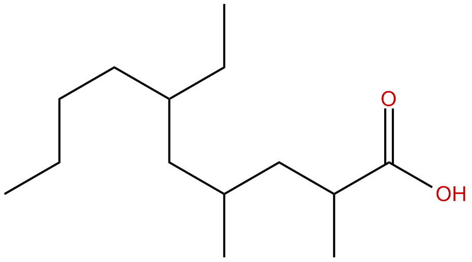 Image of 2,4-dimethyl-6-ethyldecanoic acid