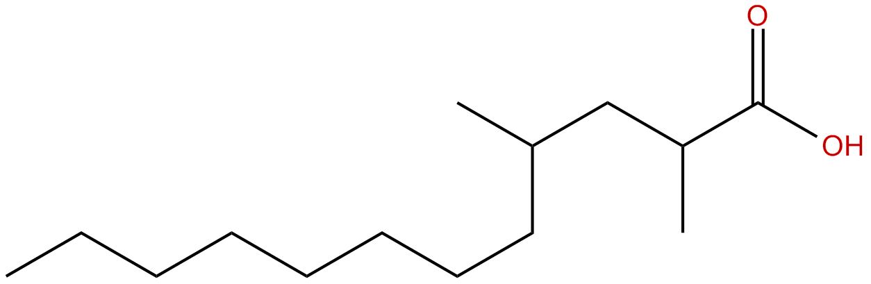 Image of 2,4-dimethyldodecanoic acid