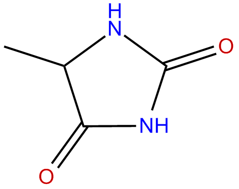 Image of 2,4-imidazolidinedione, 5-methyl-