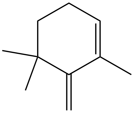 Image of 2,4,4-trimethyl-3-methylenecyclohexene