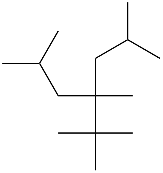 Image of 2,4,6-trimethyl-4-(1,1-dimethylethyl)heptane