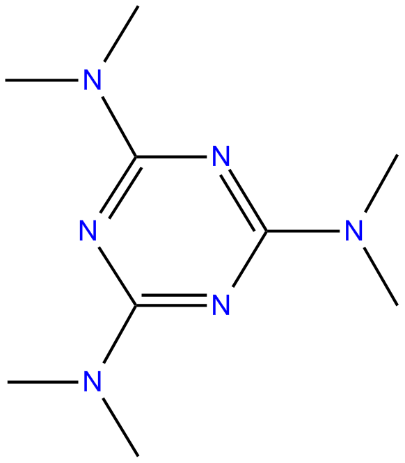 Image of 2,4,6-tris(dimethylamino)-1,3,5-triazine