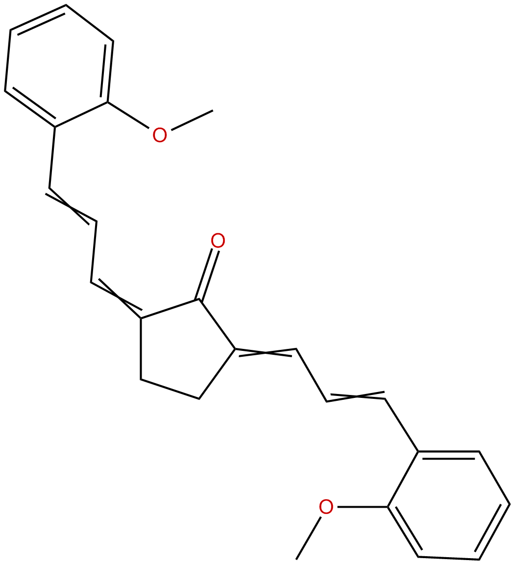 Image of 2,5-bis(3-(2-methoxyphenyl)allylidene)cyclopentanone