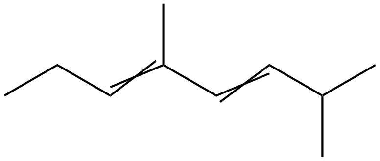 Image of 2,5-dimethyl-3,5-octadiene