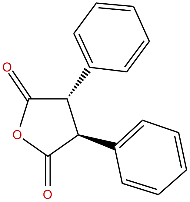 Image of 2,5-Furandione, dihydro-3,4-diphenyl-, trans-