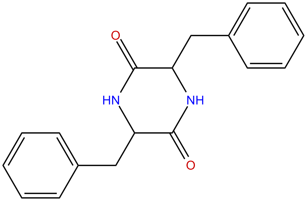 Image of 2,5-piperazinedione, 3,6-bis(phenylmethyl)-