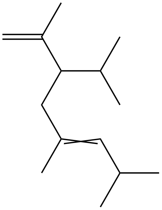 Image of 2,5,7-trimethyl-3-(1-methylethyl)-1,5-octadiene