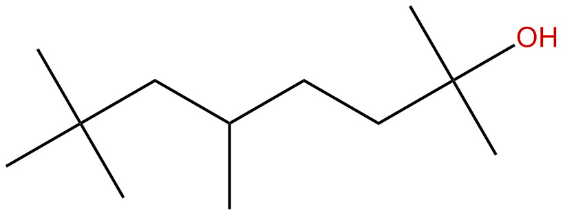 Image of 2,5,7,7-tetramethyl-2-octanol