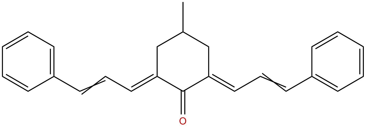 Image of 2,6-bis(3-phenylallylidene)-4-methylcyclohexanone