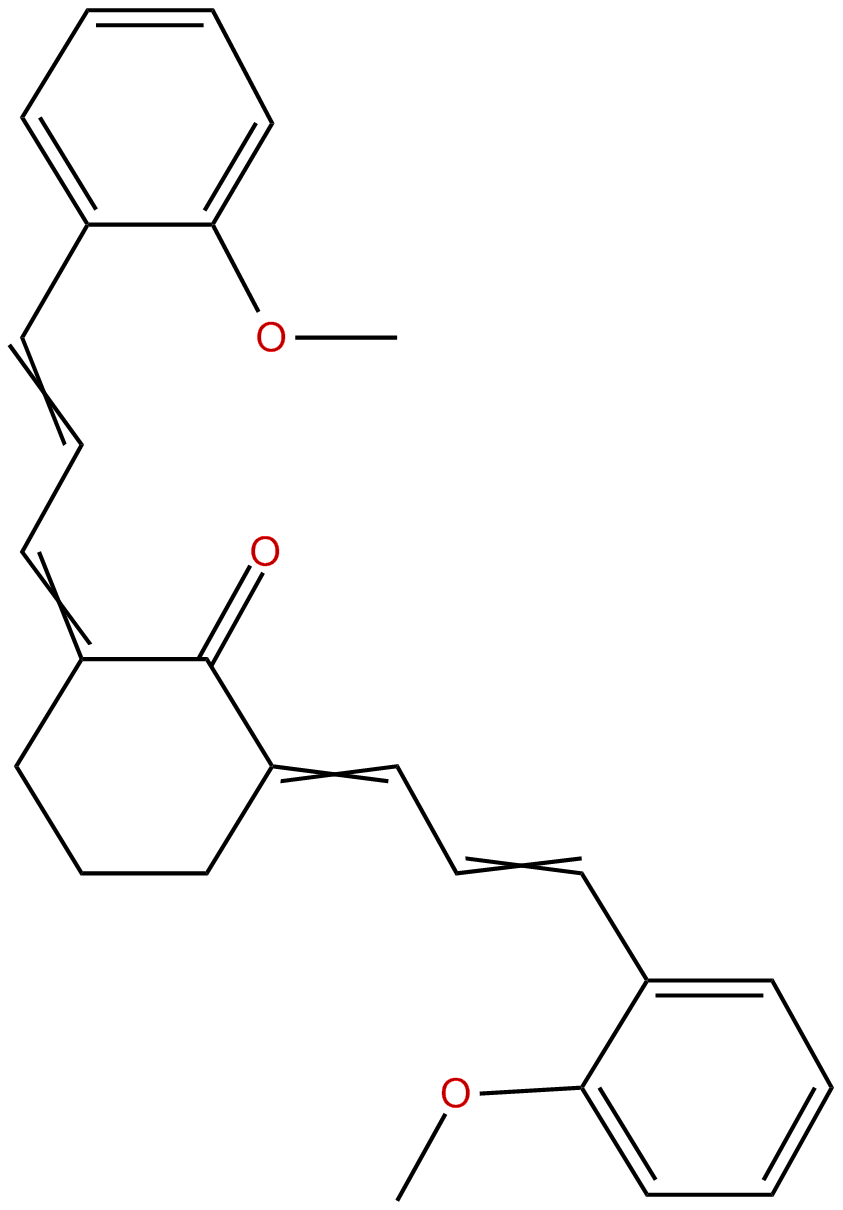 Image of 2,6-bis(3-(2-methoxyphenyl)allylidene)cyclohexanone