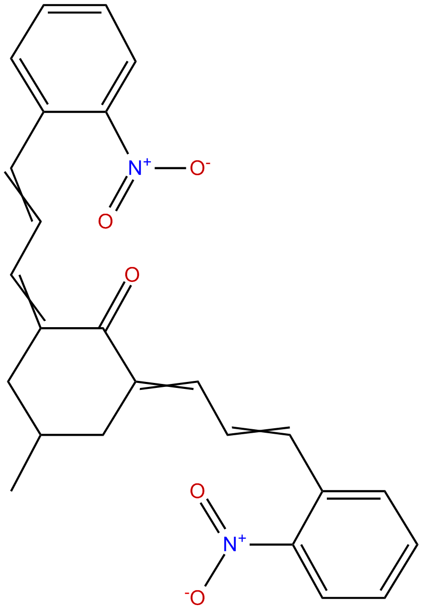 Image of 2,6-bis(3-(2-nitrophenyl)allylidene)-4-methylcyclohexanone