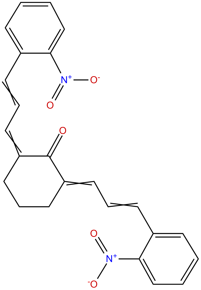 Image of 2,6-bis(3-(2-nitrophenyl)allylidene)cyclohexanone