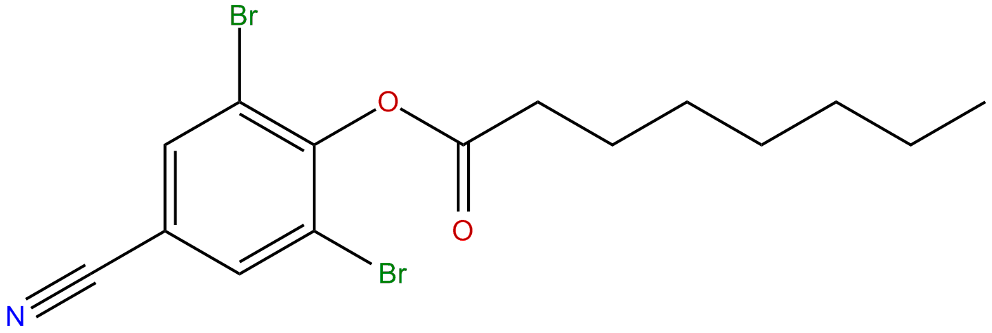 Image of 2,6-dibromo-4-cyanophenyl octanoate