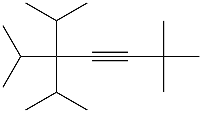 Image of 2,6,6-trimethyl-3,3-diisopropyl-4-heptyne