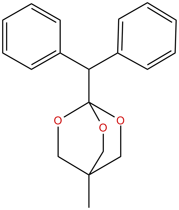Image of 2,6,7-trioxabicyclo[2.2.2]octane, 4-methyl-1-(diphenylmethyl)