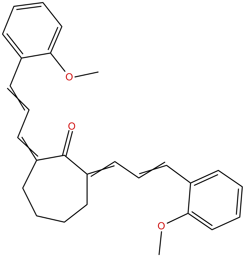 Image of 2,7-bis(3-(2-methoxyphenyl)allylidene)cycloheptanone