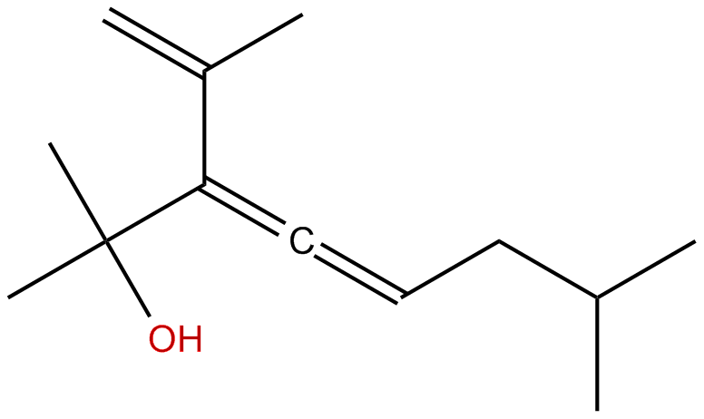 Image of 2,7-dimethyl-3-(1-methylethenyl)-3,4-octadien-2-ol