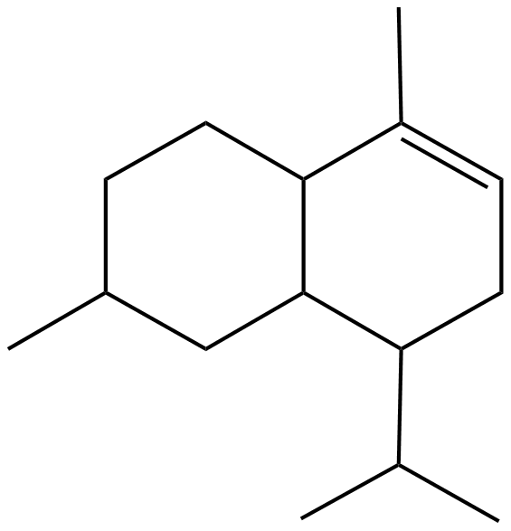 Image of 2,8-dimethyl-5-(1-methylethyl)bicyclo[4.4.0]-2-decene