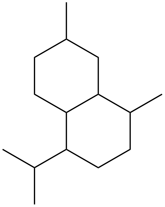 Image of 2,9-dimethyl-5-(1-methylethyl)bicyclo[4.4.0]decane