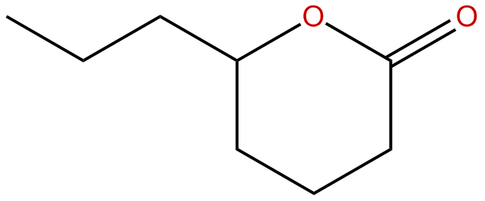 Image of 2H-pyran-2-one, tetrahydro-6-propyl-