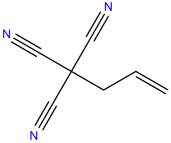 Image of 3-butene-1,1,1-tricarbonitrile