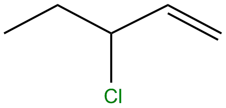 Image of 3-chloro-1-pentene