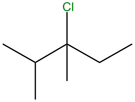 Image of 3-chloro-2,3-dimethylpentane