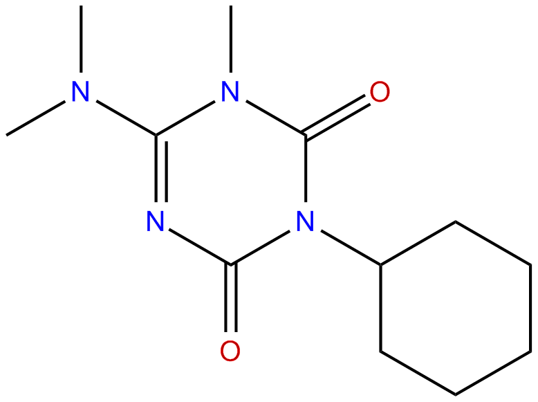 Image of 3-cyclohexyl-6-(dimethylamino)-1-methyl-1,3,5-triazine-2,4(1H,3H)-dione