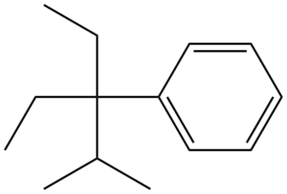 Image of 3-ethyl-2-methyl-3-phenylpentane