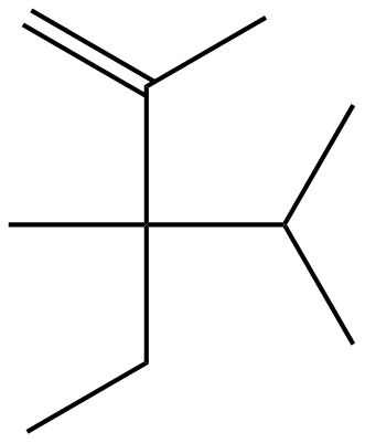 Image of 3-ethyl-2,3,4-trimethyl-1-pentene